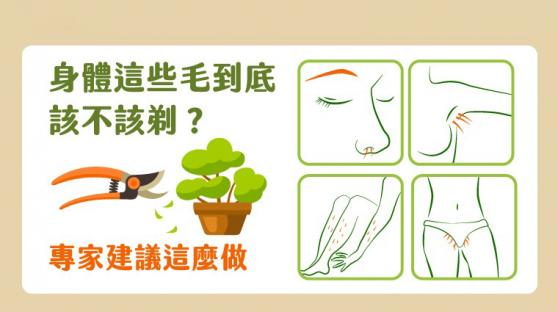 身體這些毛到底該不該剃？ 專家建議這麼做